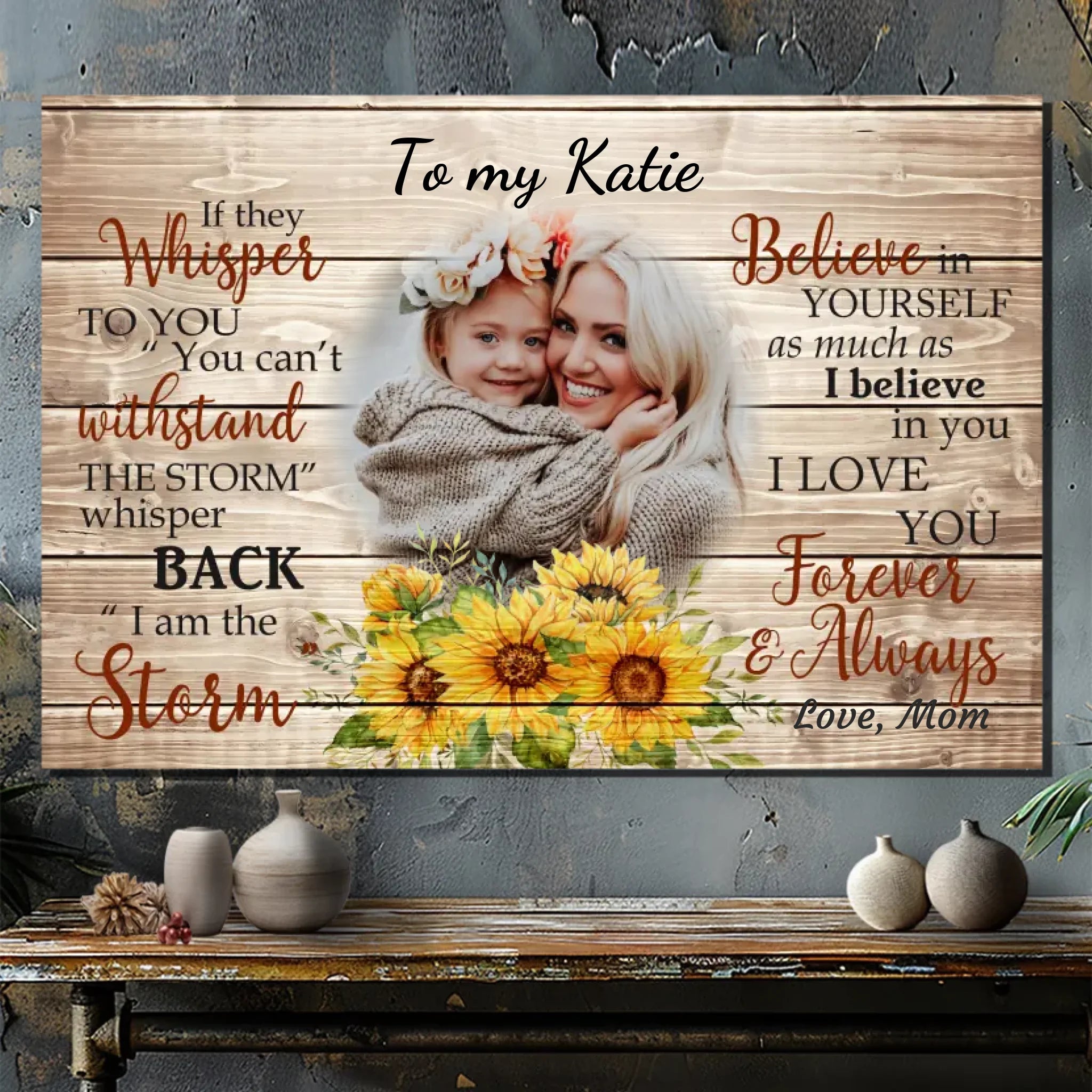 Empowering Custom Canvas for Your Daughter from 89Prints - Celebrate Love!