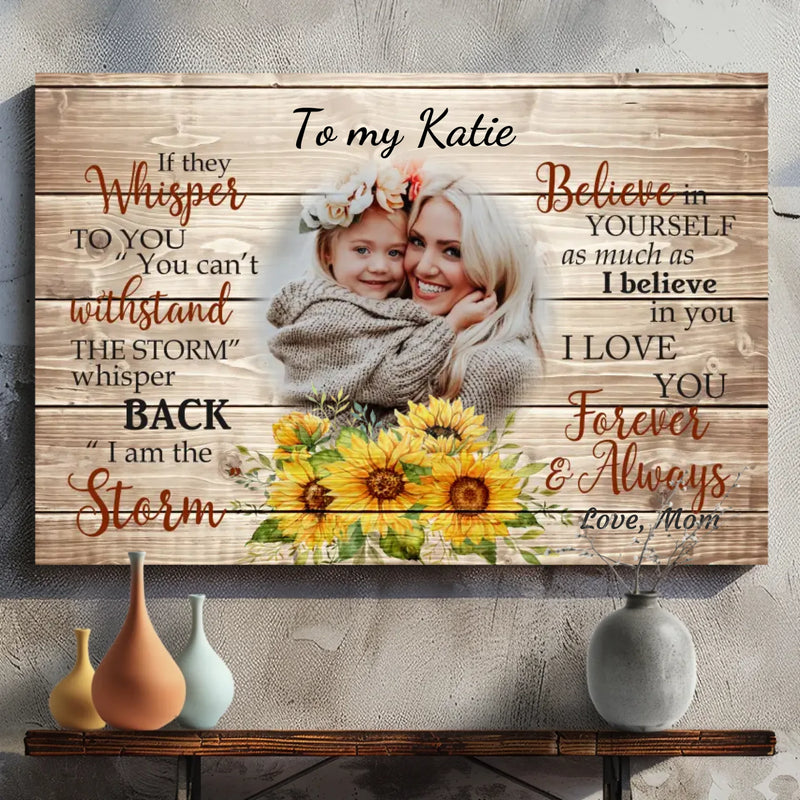 Empowering Custom Canvas for Your Daughter from 89Prints - Celebrate Love!