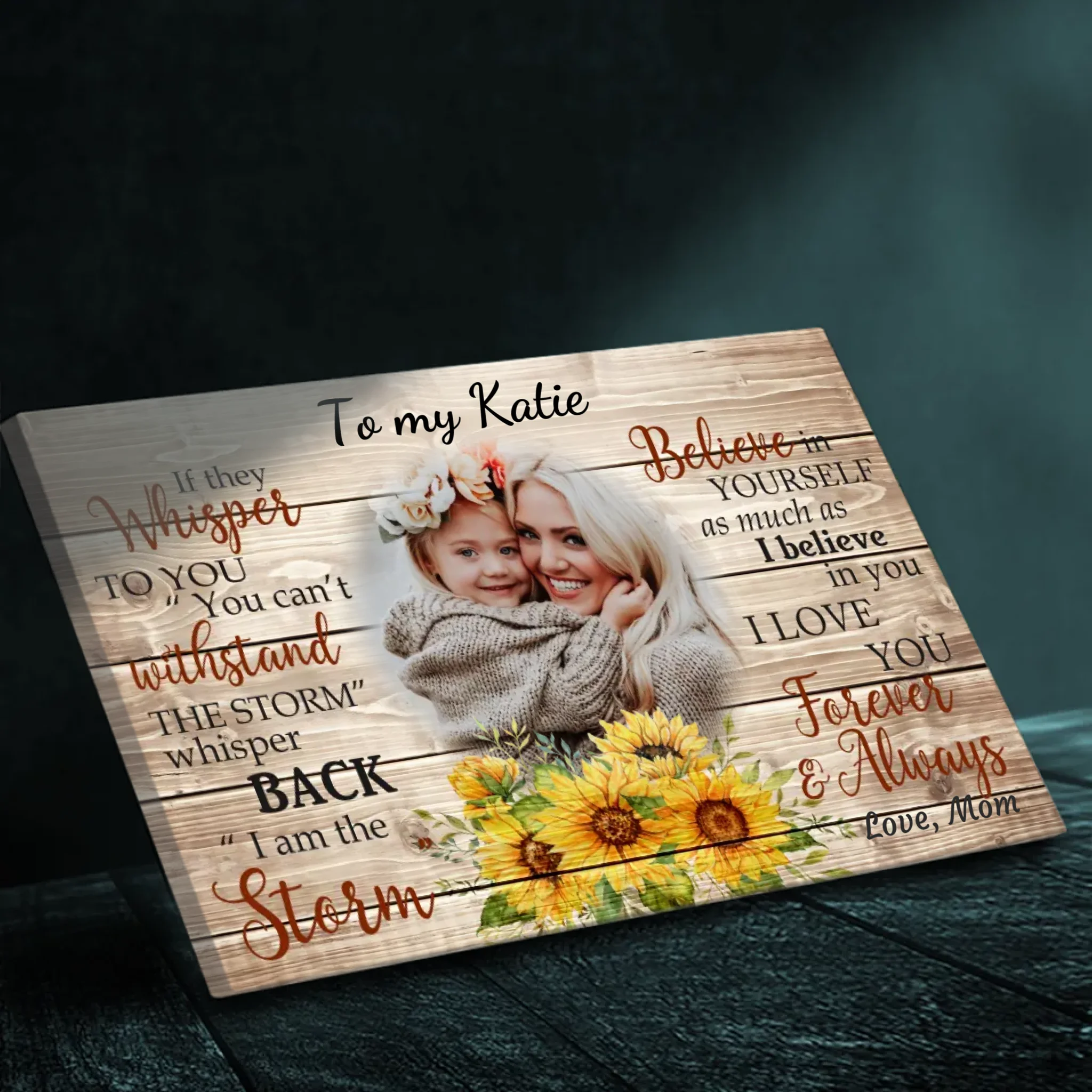 Empowering Custom Canvas for Your Daughter from 89Prints - Celebrate Love!