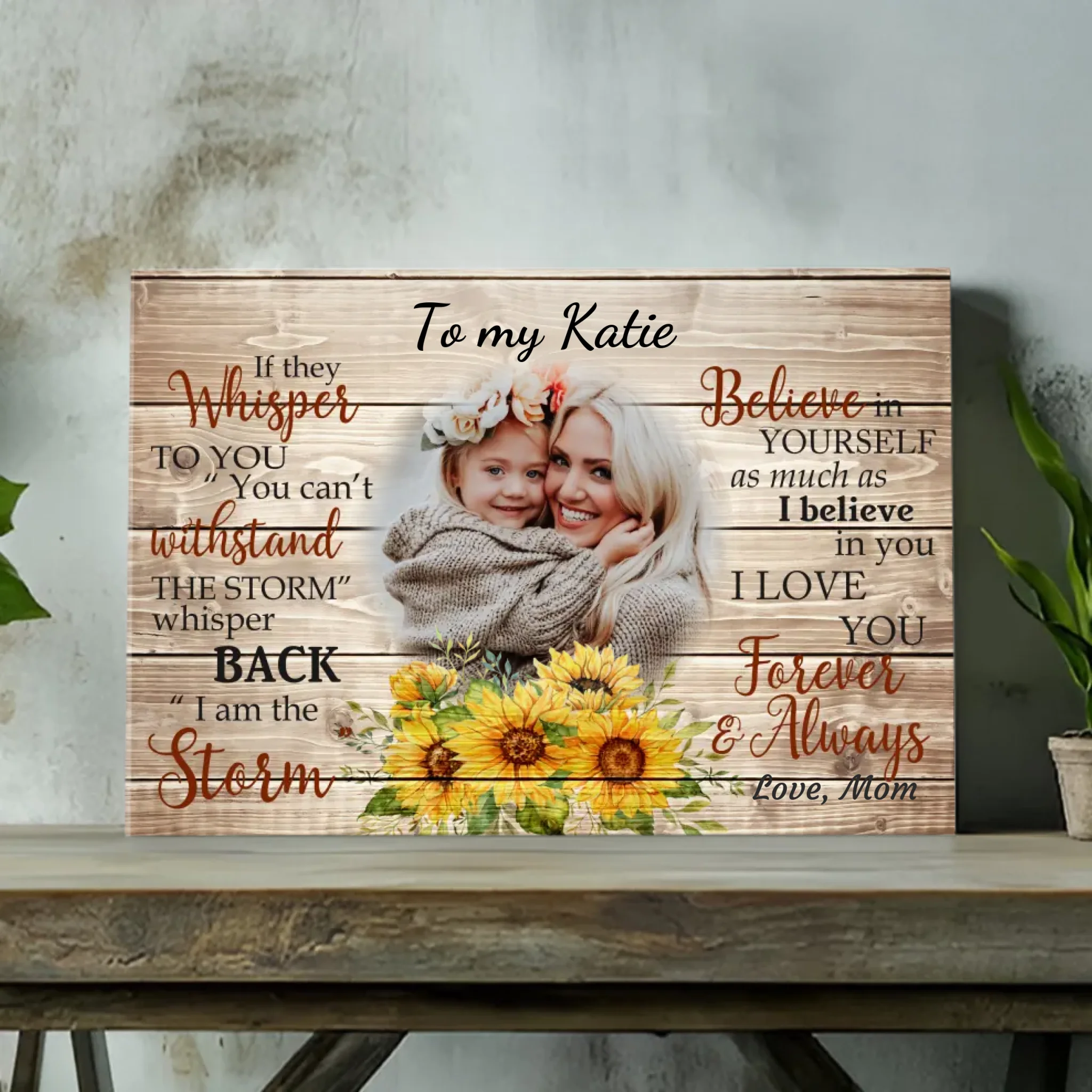 Empowering Custom Canvas for Your Daughter from 89Prints - Celebrate Love!