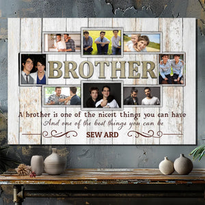 Customizable Brother-Sister Canvas - 