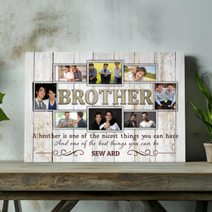 Customizable Brother-Sister Canvas - 