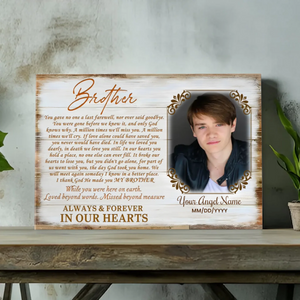 Celebrate Your Brother's Memory with Customizable Canvas from 89Prints