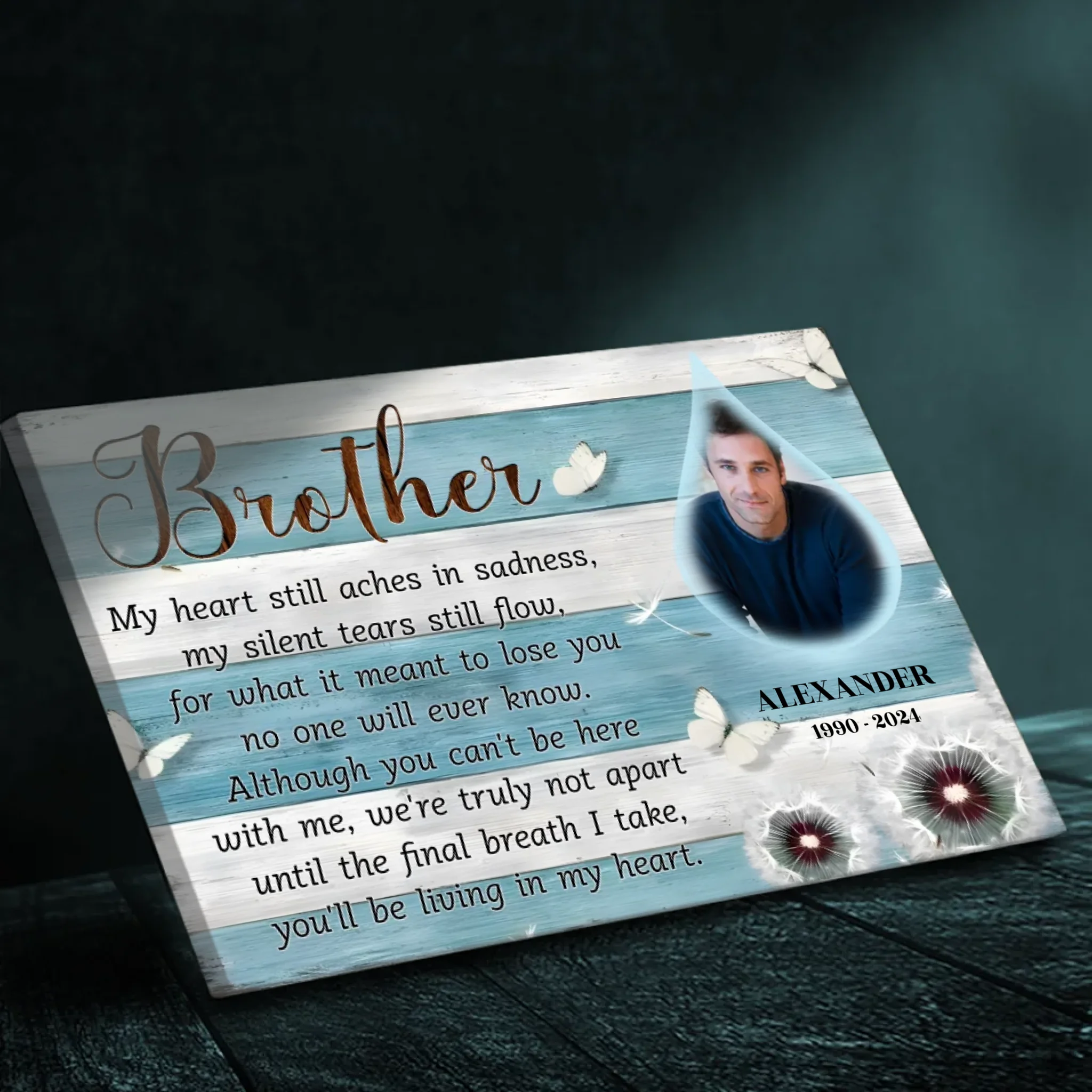 Remember Your Brother with a Customizable Canvas from 89Prints
