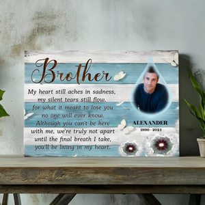 Remember Your Brother with a Customizable Canvas from 89Prints