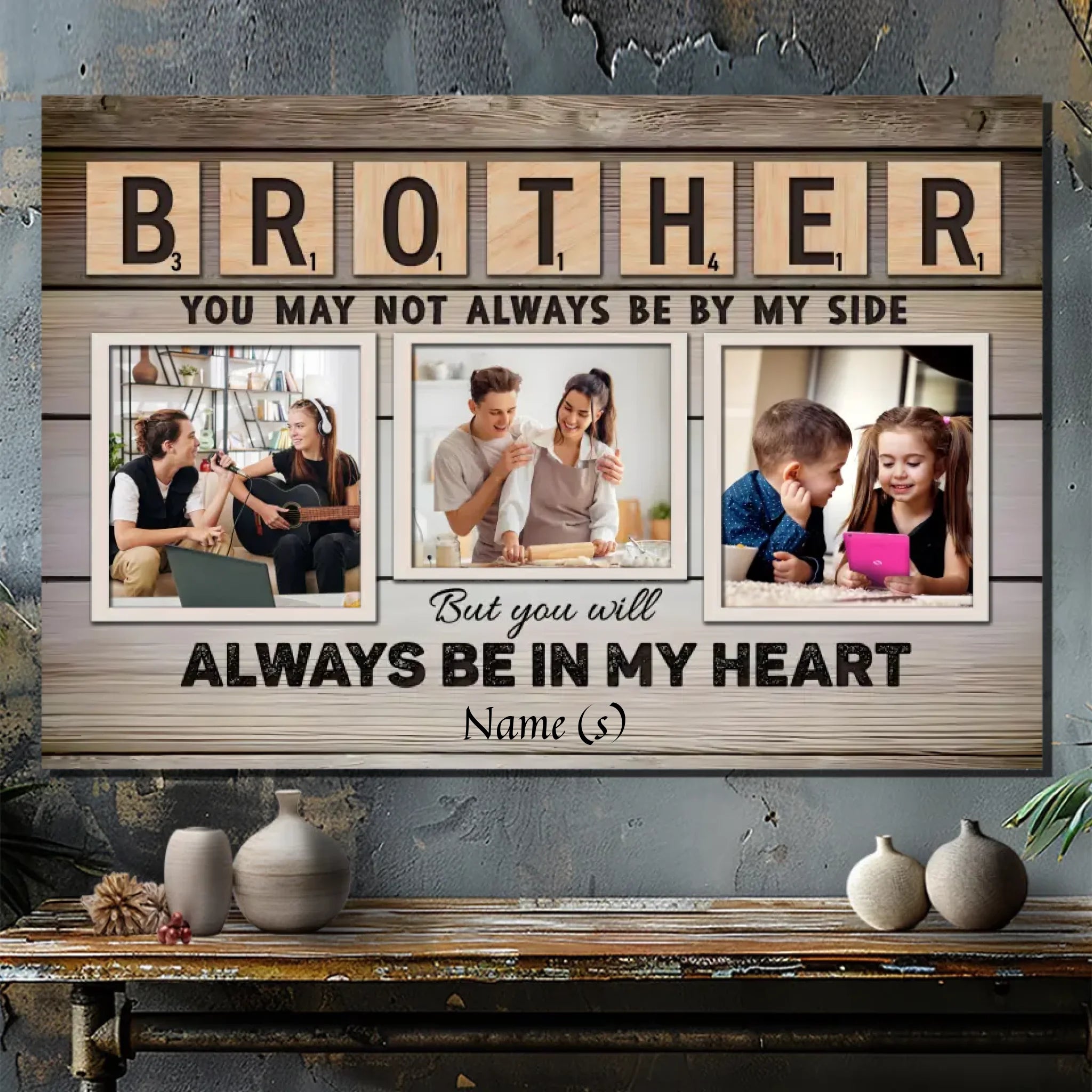 Cherish Your Brother with a Customizable Canvas from 89Prints