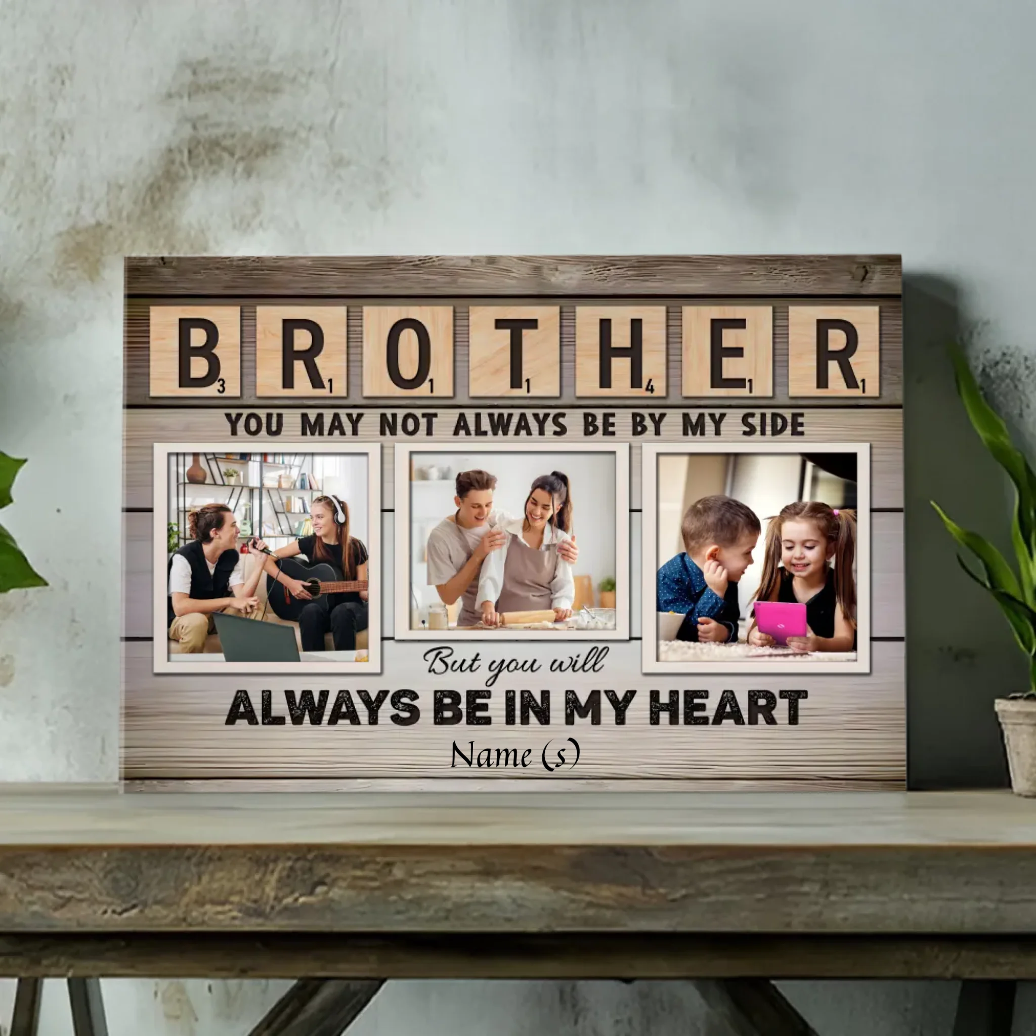 Cherish Your Brother with a Customizable Canvas from 89Prints