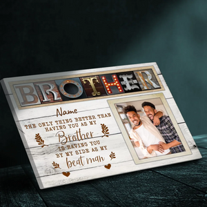 Customizable Brother Canvas: A Tribute to Your Best Man from 89Prints