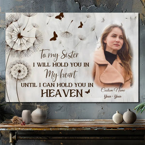 Customizable Canvas for Sister: A Heartfelt Tribute to Cherish Your Bond