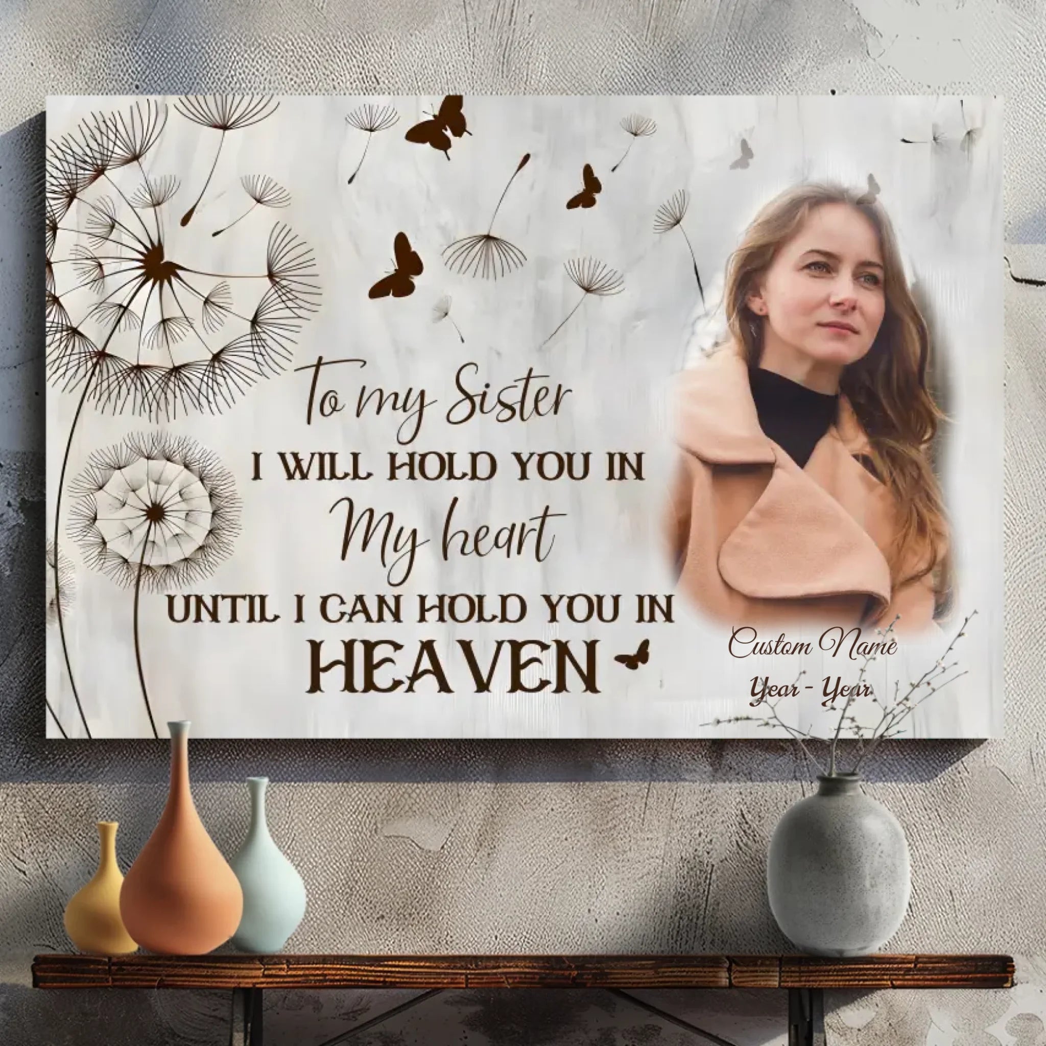 Customizable Canvas for Sister: A Heartfelt Tribute to Cherish Your Bond