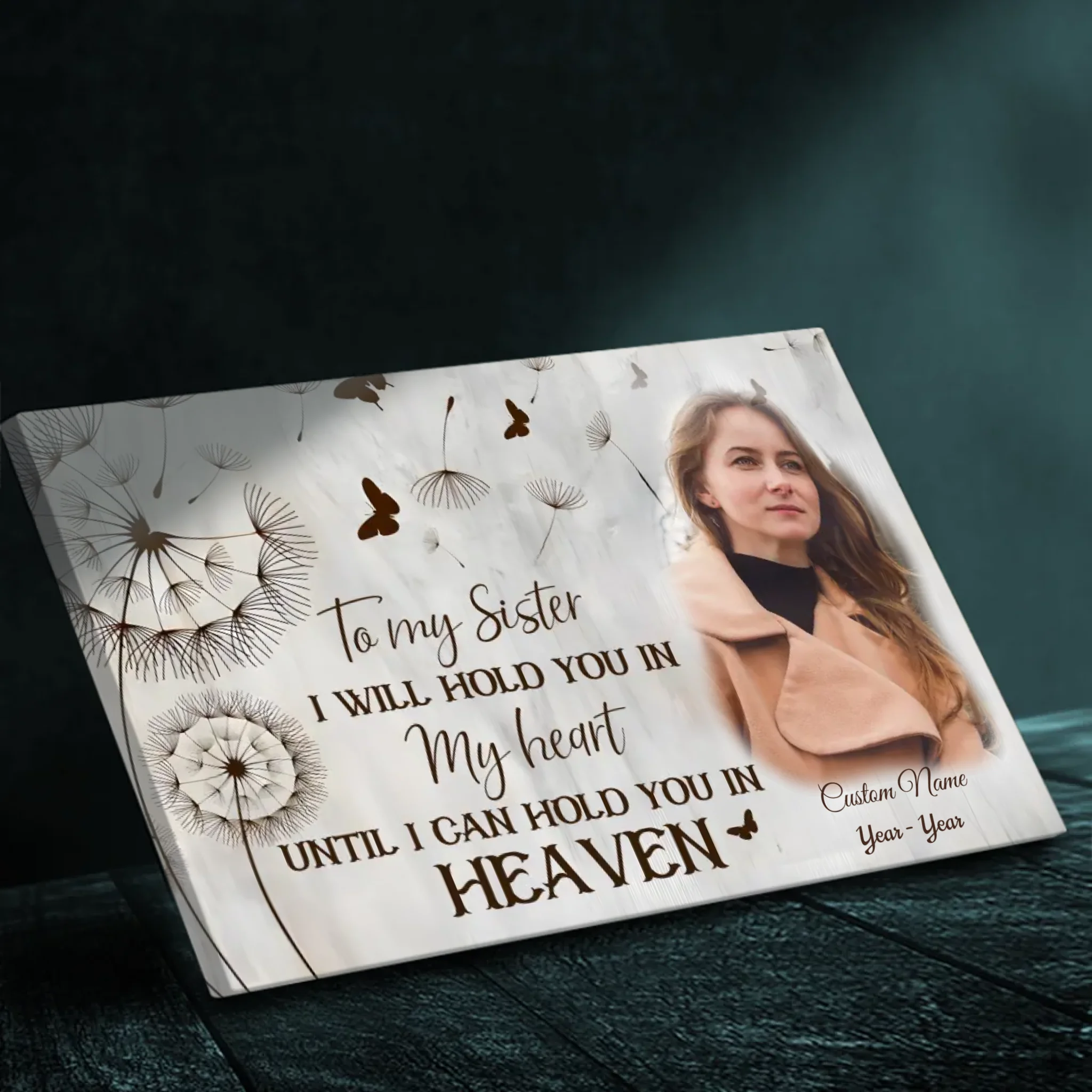 Customizable Canvas for Sister: A Heartfelt Tribute to Cherish Your Bond