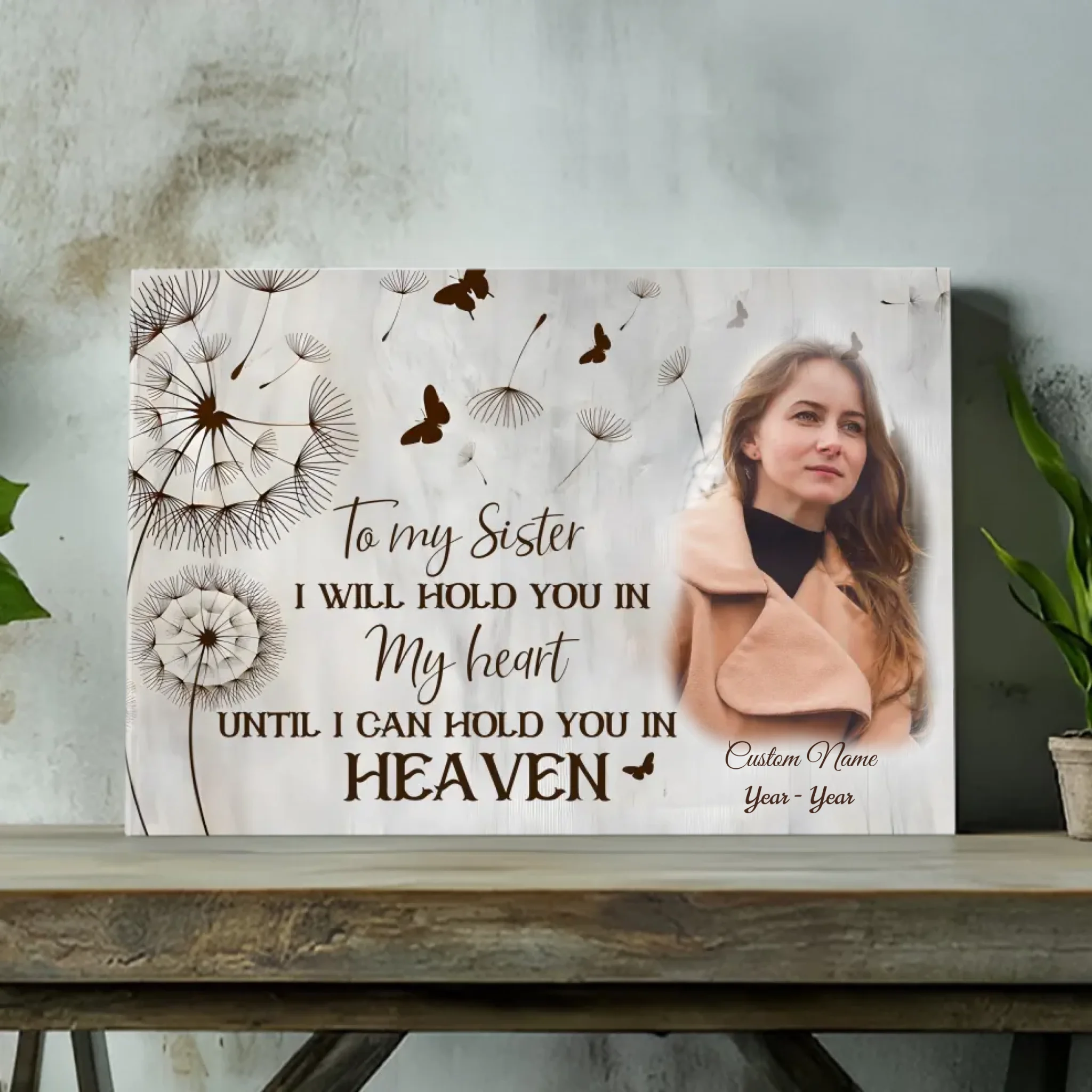 Customizable Canvas for Sister: A Heartfelt Tribute to Cherish Your Bond