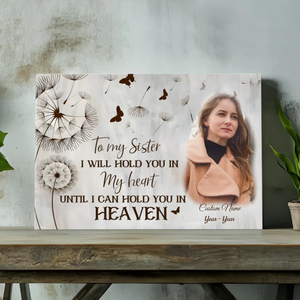 Customizable Canvas for Sister: A Heartfelt Tribute to Cherish Your Bond