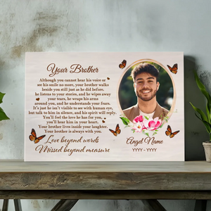 Customizable Brother-Sister Canvas - Eternal Love and Memories | 89Prints