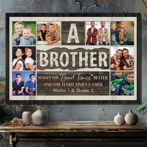 Customizable Brother Canvas - Celebrate Your Special Bond | 89Prints