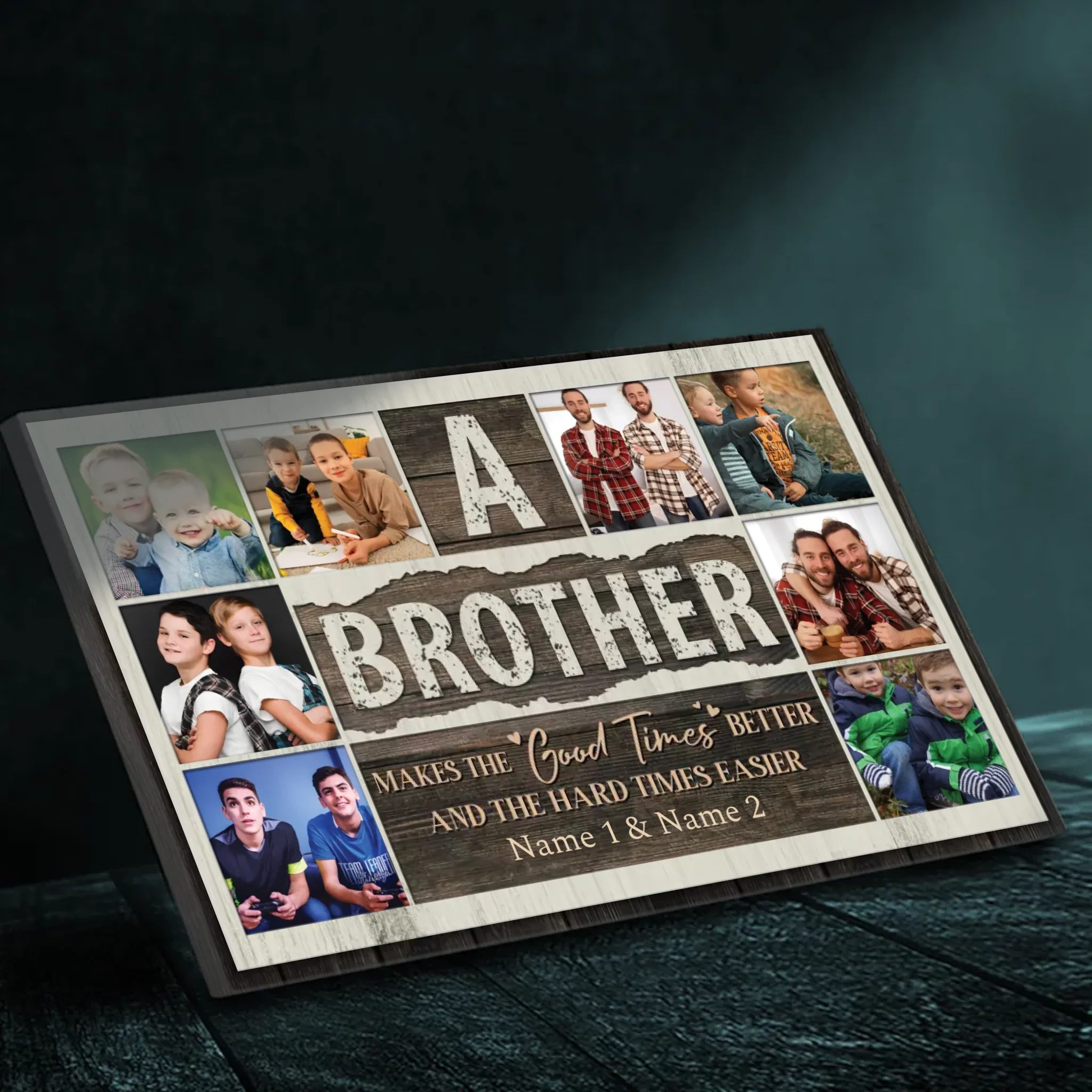 Customizable Brother Canvas - Celebrate Your Special Bond | 89Prints