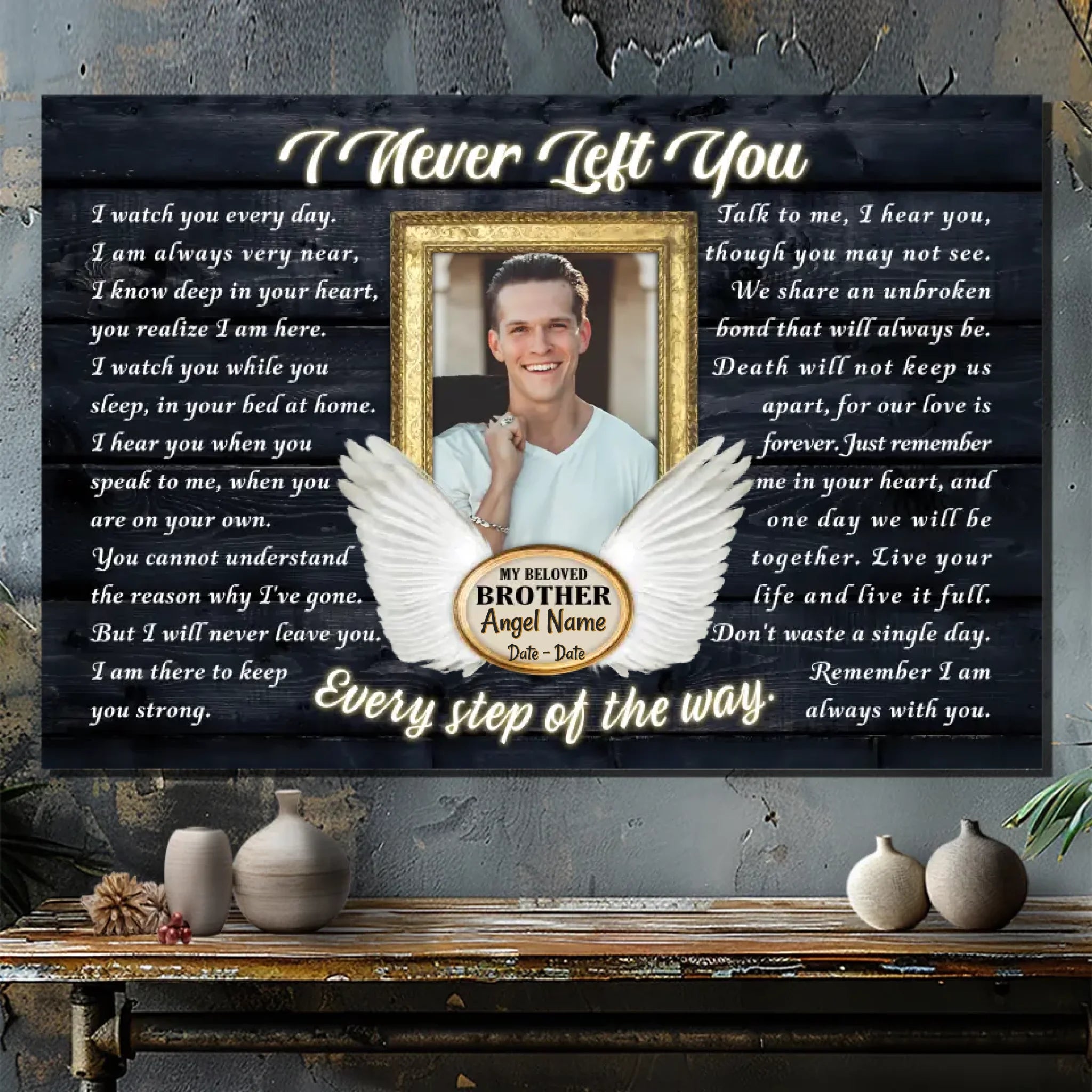 Customizable Brother Canvas - Cherish the Unbreakable Bond of Love | 89Prints