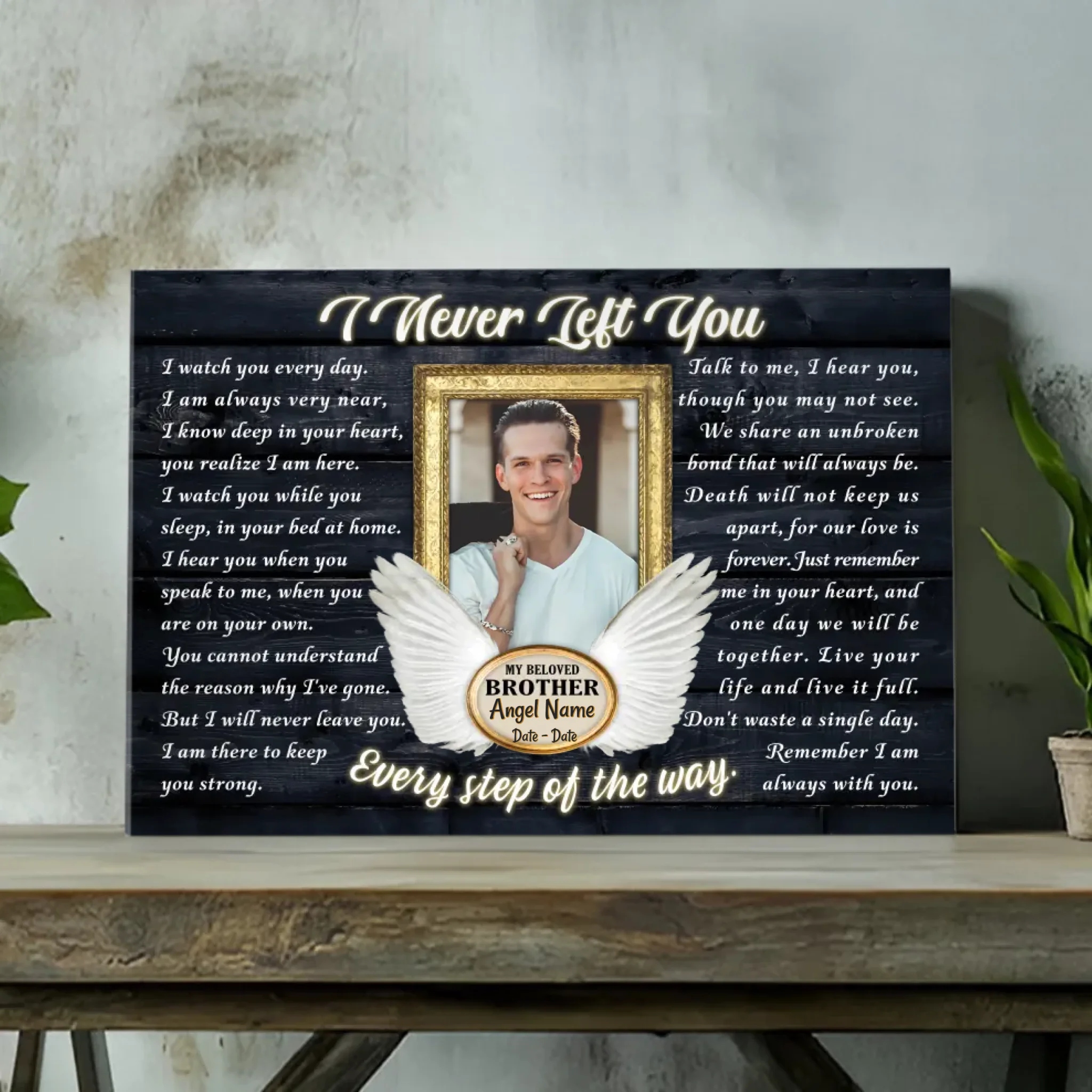 Customizable Brother Canvas - Cherish the Unbreakable Bond of Love | 89Prints