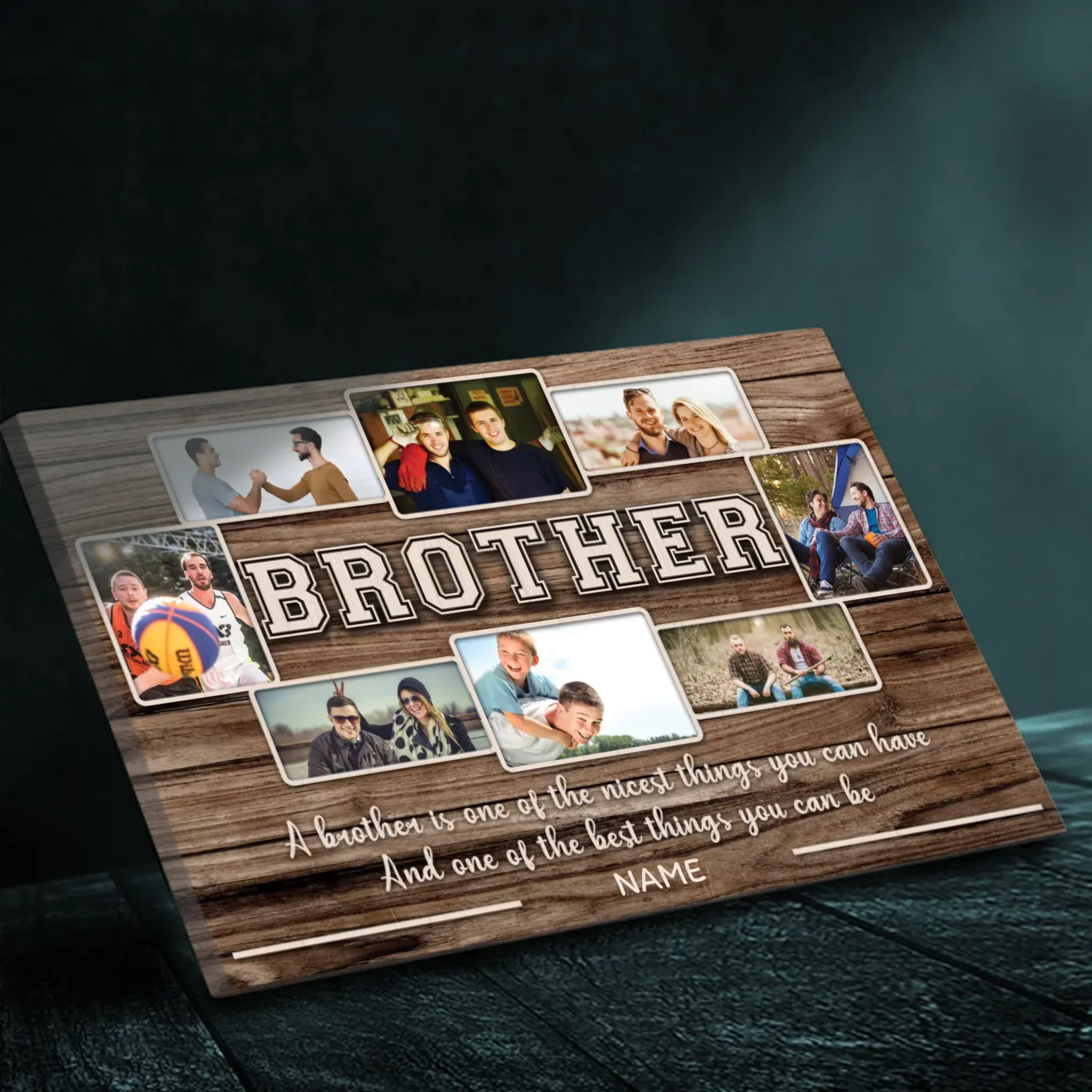 Customizable Brother-Sister Canvas - Celebrate Your Sibling Love | 89Prints