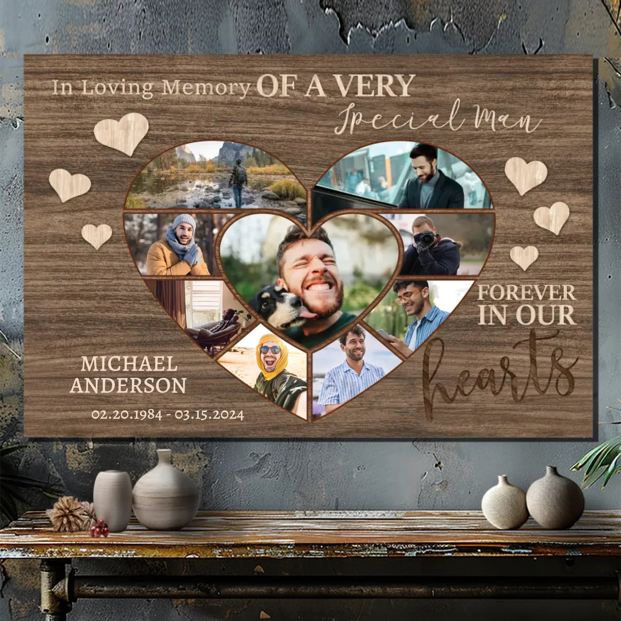Customizable Memorial Canvas - Honor Your Loved One’s Memory | 89Prints