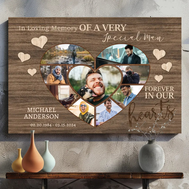 Customizable Memorial Canvas - Honor Your Loved One’s Memory | 89Prints