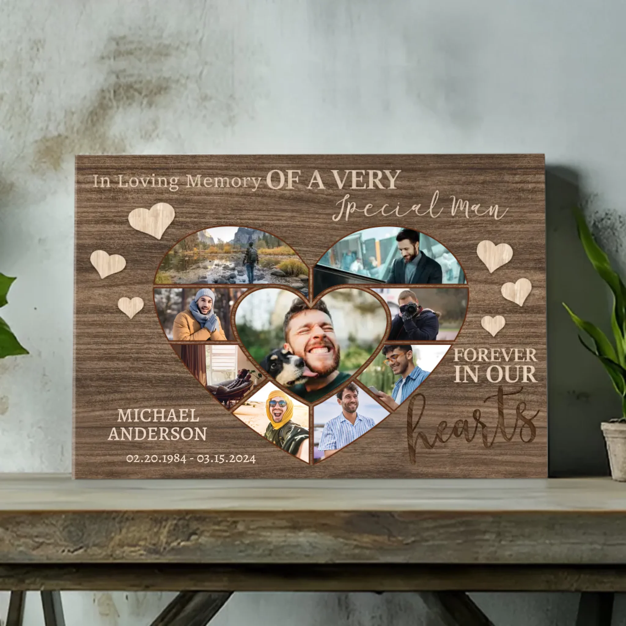 Customizable Memorial Canvas - Honor Your Loved One’s Memory | 89Prints