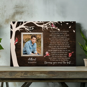Honor Your Brother's Memory with a Personalized Tribute Canvas from 89Prints