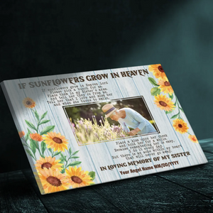 In Loving Memory Sister Canvas – Customizable Memorial by 89Prints