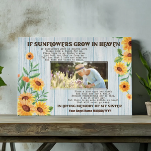 In Loving Memory Sister Canvas – Customizable Memorial by 89Prints