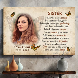 Customizable Canvas for Sister – Heartfelt Tribute to My Beloved Sister – 89Prints
