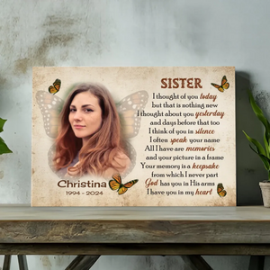Customizable Canvas for Sister – Heartfelt Tribute to My Beloved Sister – 89Prints