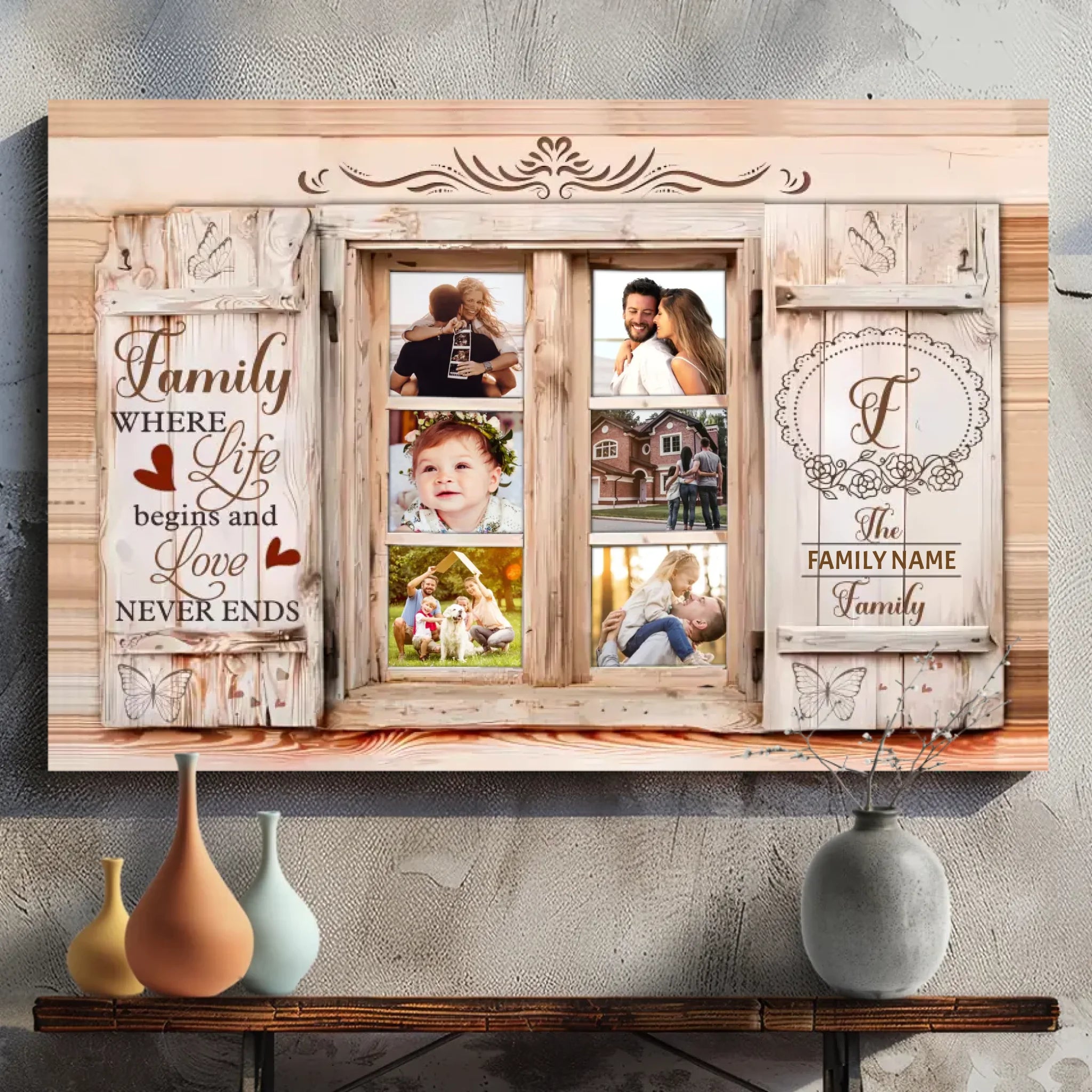 Personalized Family Canvas Art - Timeless Keepsake by 89Prints