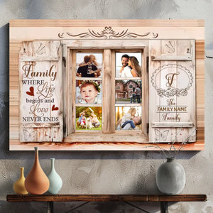 Personalized Family Canvas Art - Timeless Keepsake by 89Prints