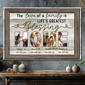 Personalized Family Photo Canvas - Celebrate the Love of Home | 89Prints