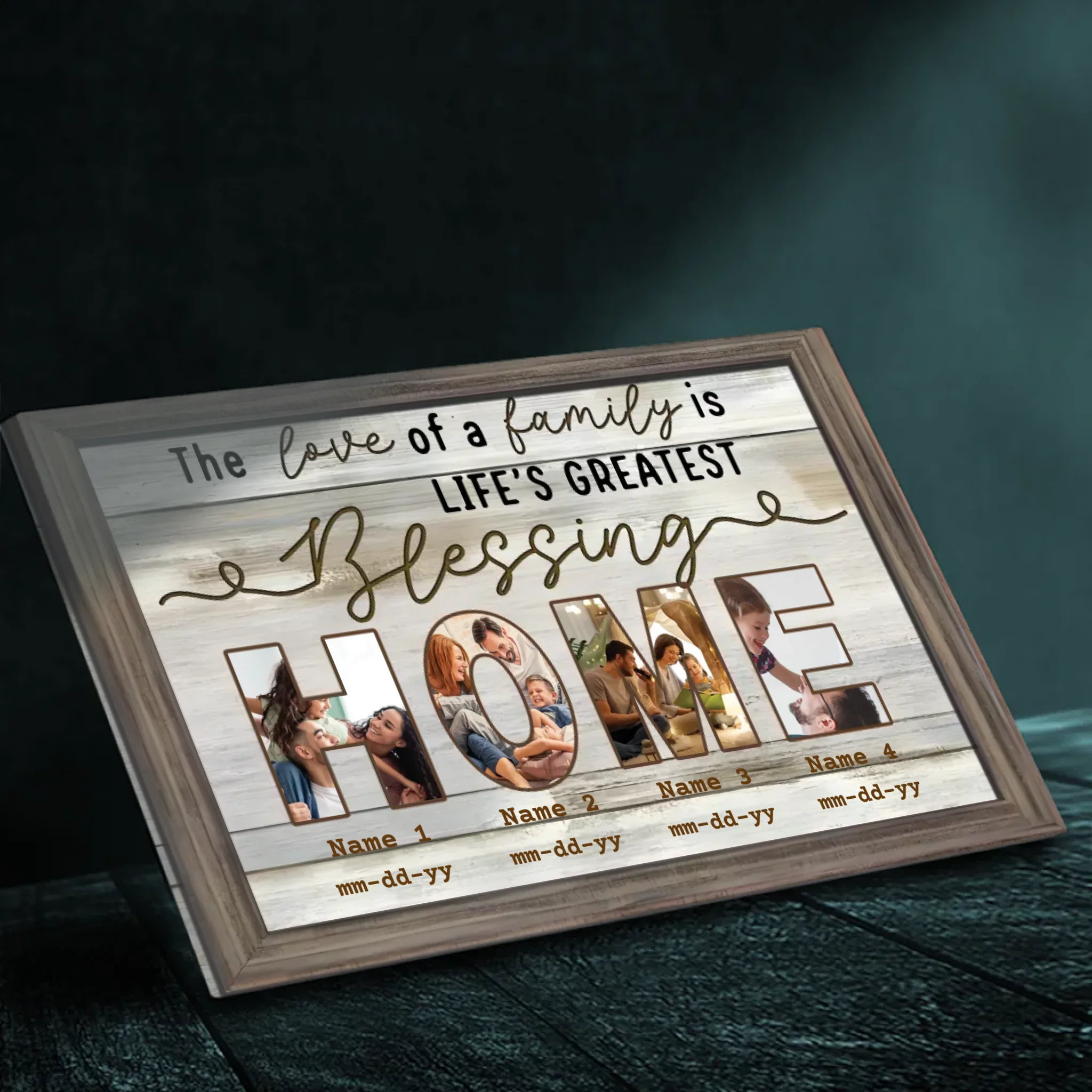 Personalized Family Photo Canvas - Celebrate the Love of Home | 89Prints