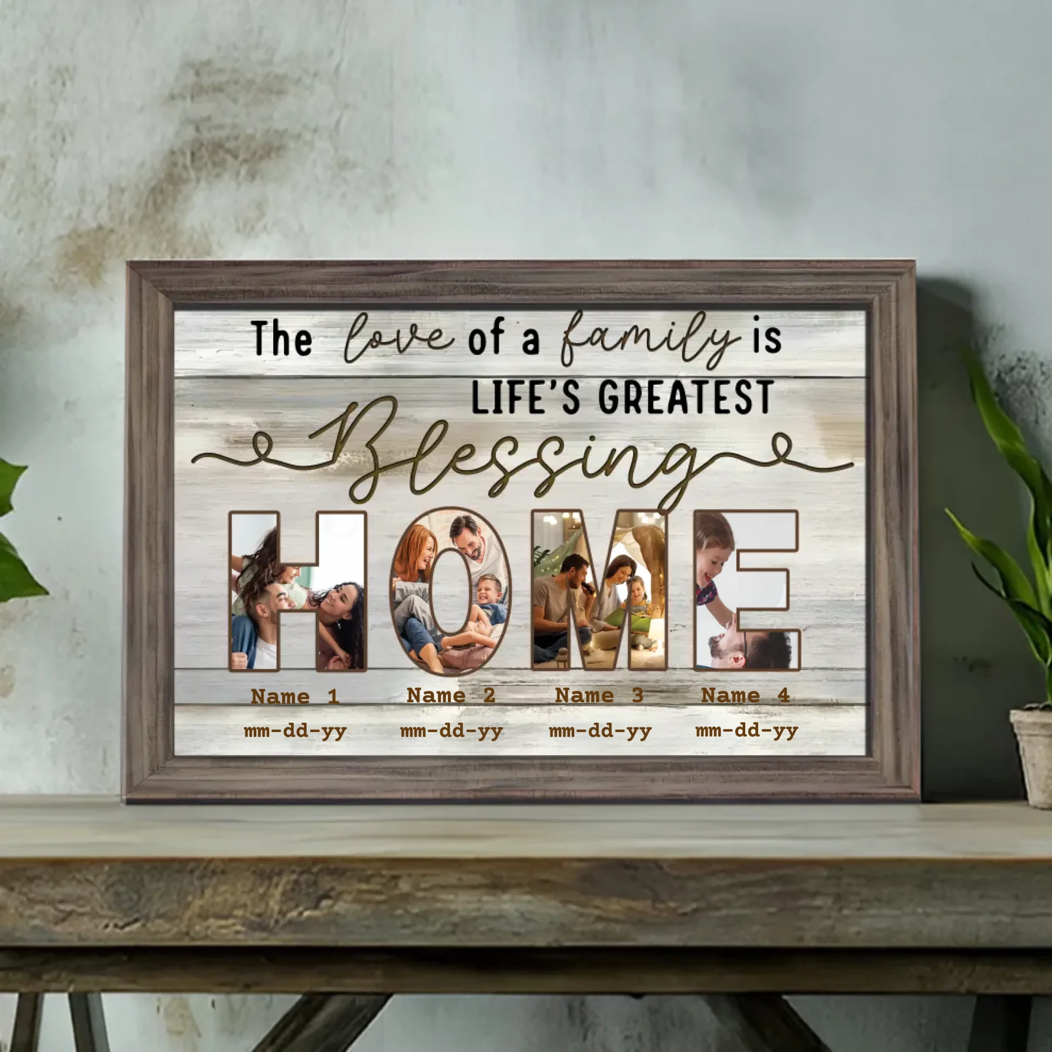 Personalized Family Photo Canvas - Celebrate the Love of Home | 89Prints