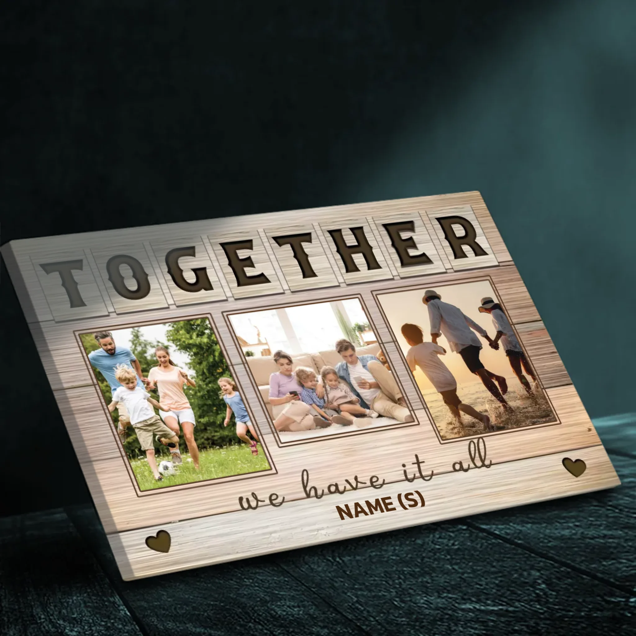 Personalized Together Family Photo Canvas - Cherish Every Moment