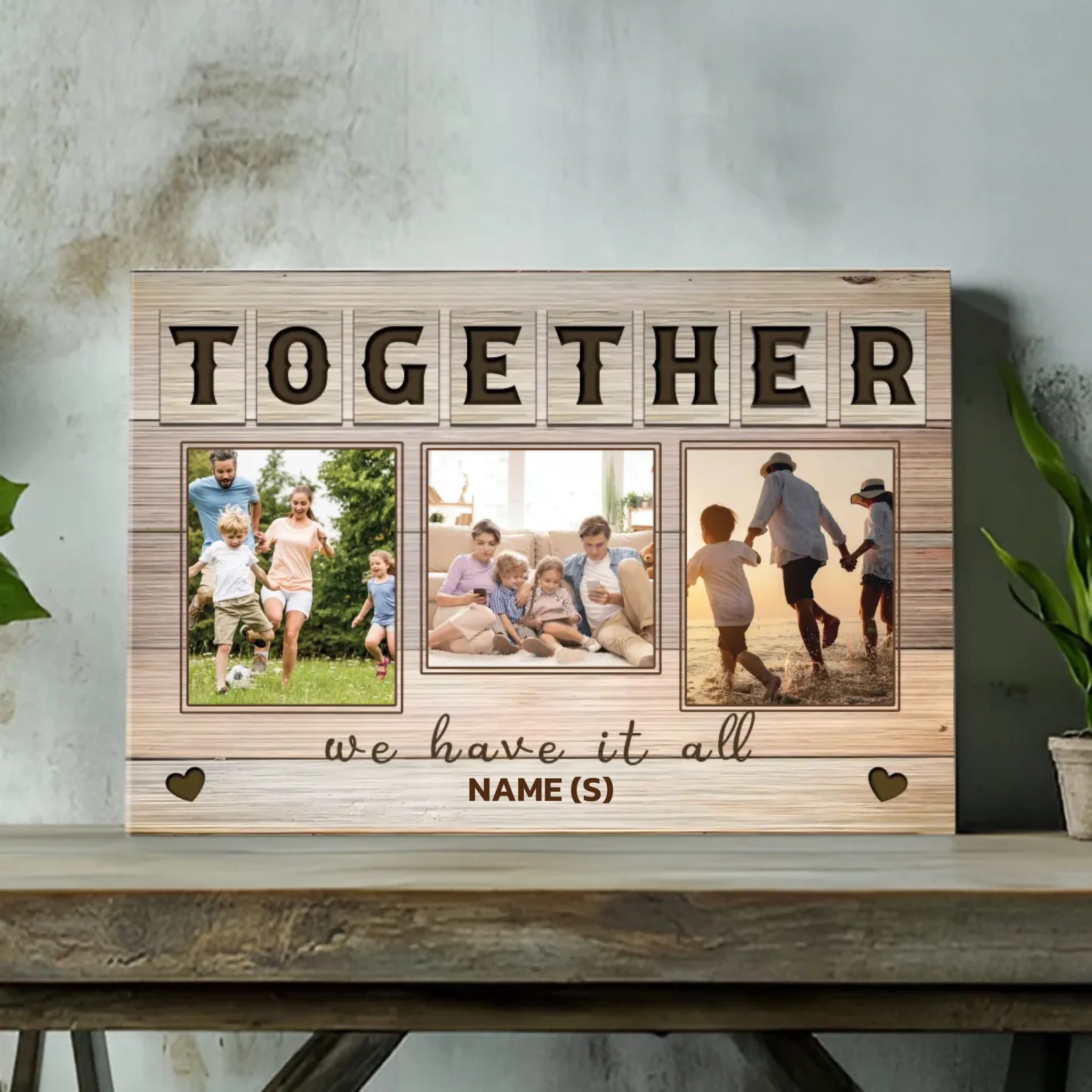 Personalized Together Family Photo Canvas - Cherish Every Moment