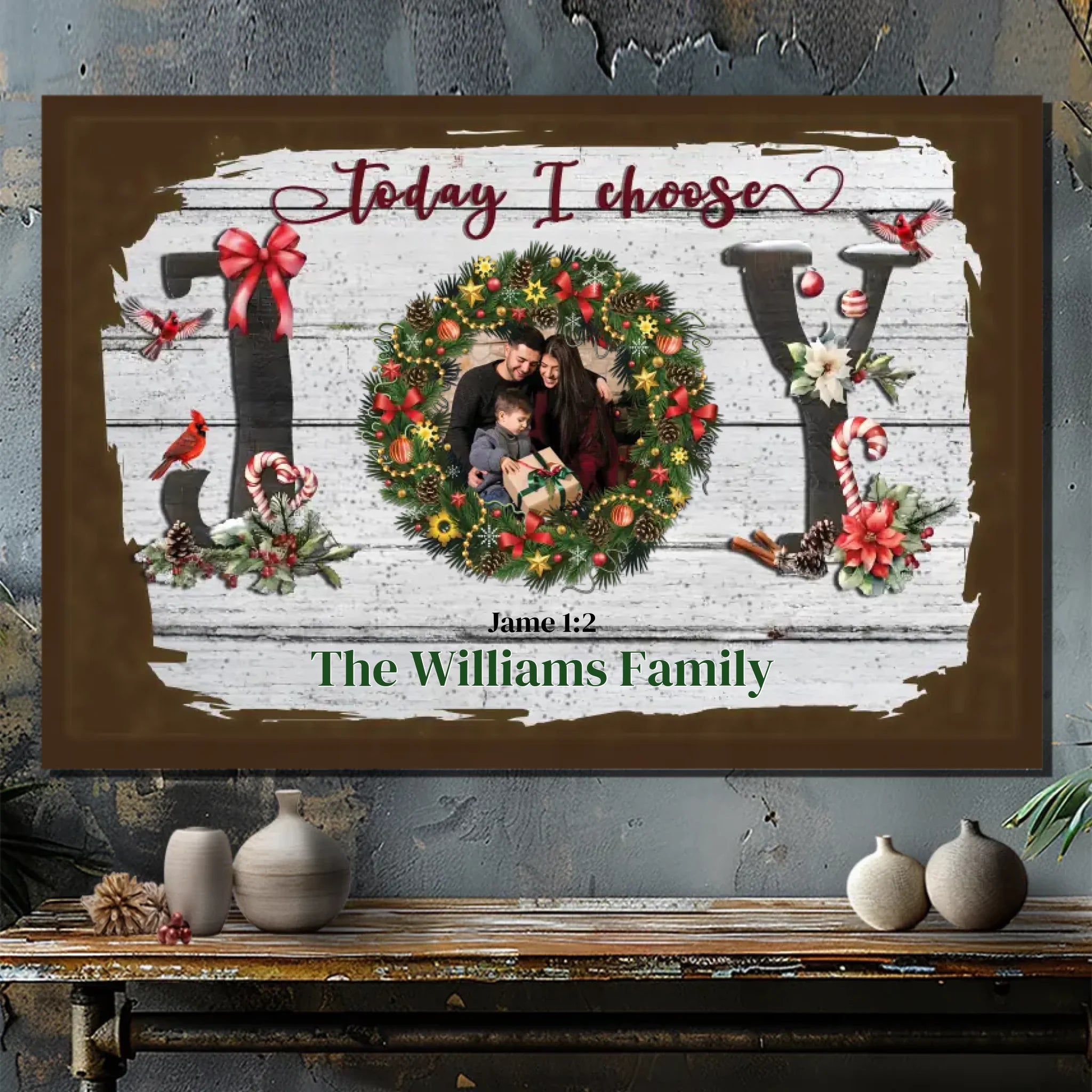 Custom Family Christmas Canvas From 89Prints: Celebrate Together
