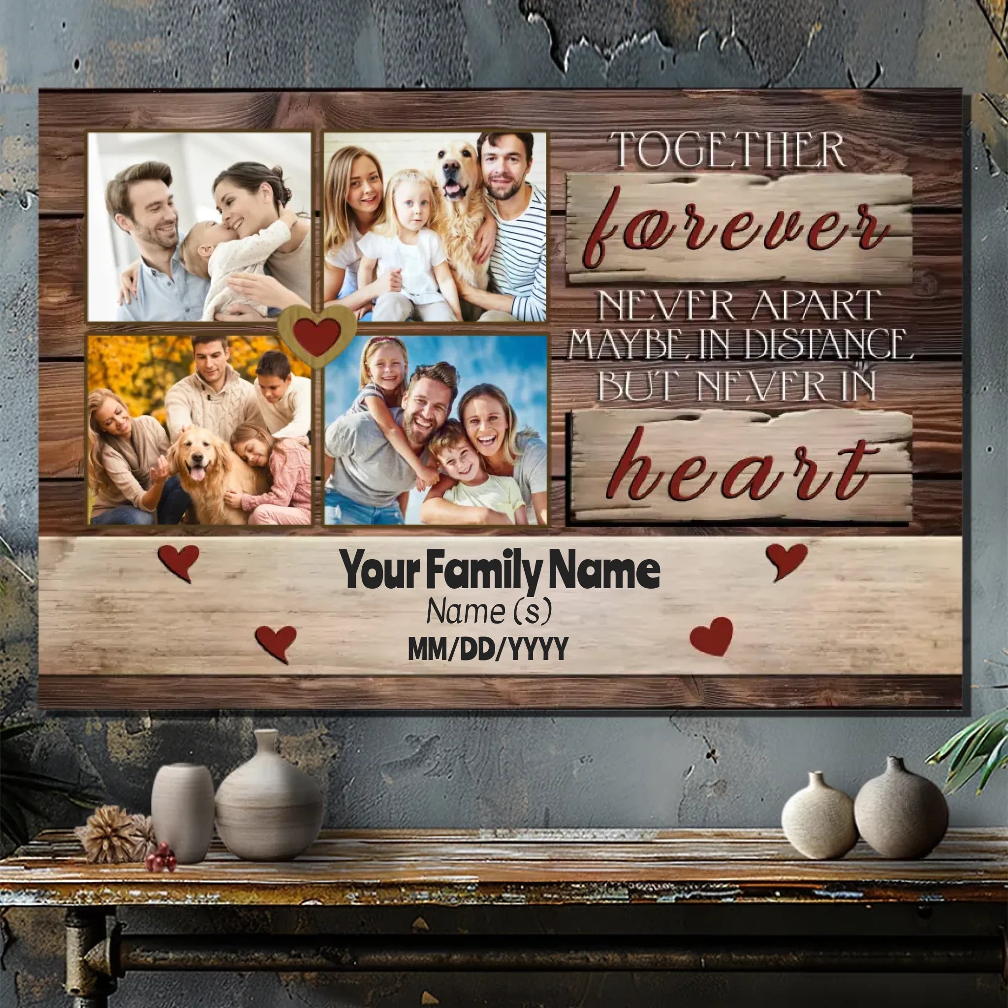 Together Forever Custom Family Canvas – Celebrate Your Bond with 89Prints