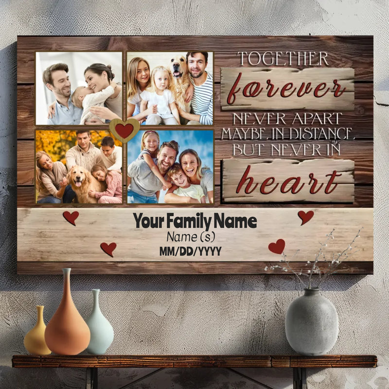 Together Forever Custom Family Canvas – Celebrate Your Bond with 89Prints