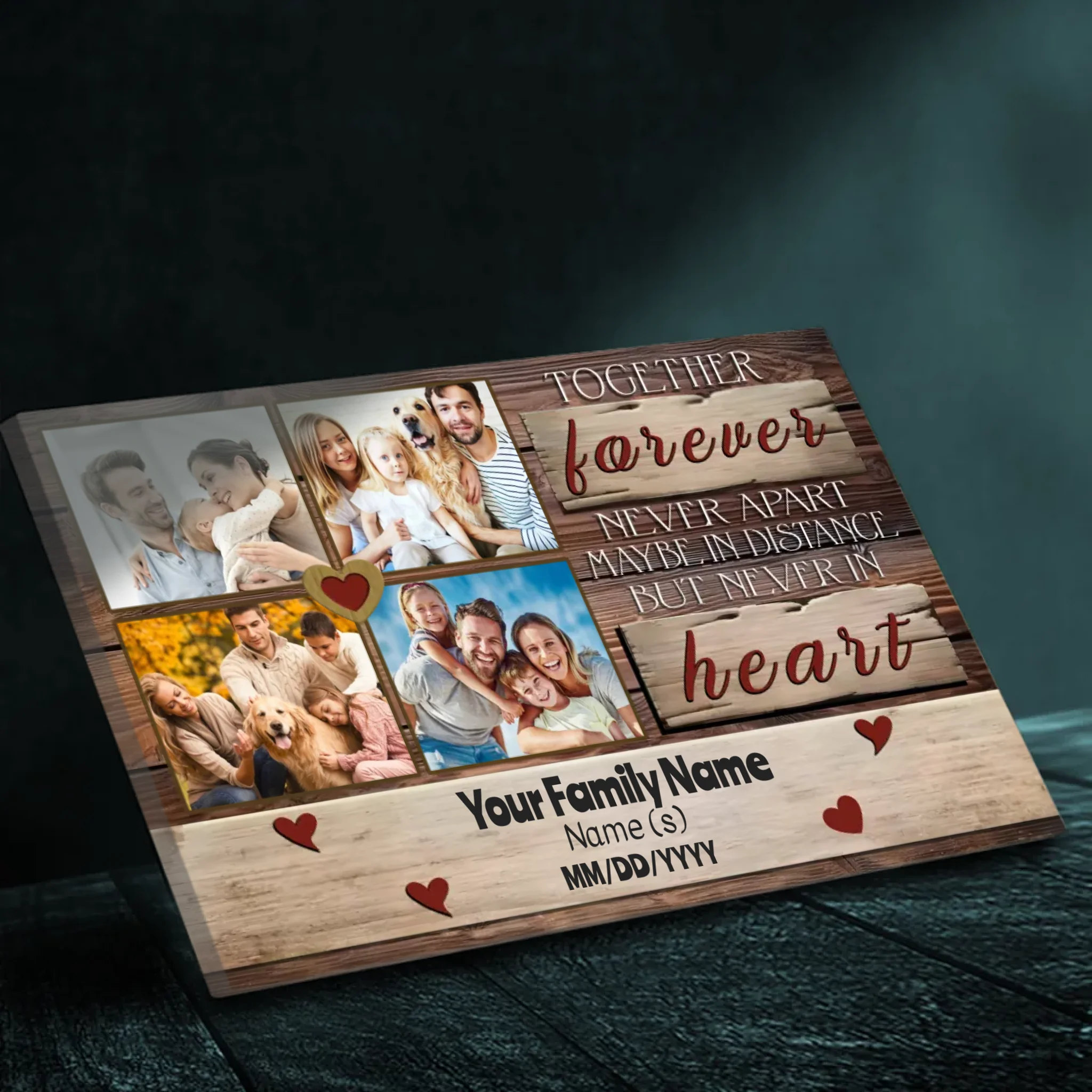 Together Forever Custom Family Canvas – Celebrate Your Bond with 89Prints