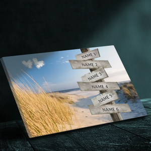 Custom Beach-Themed Family Canvas – Cherish Your Memories | 89Prints