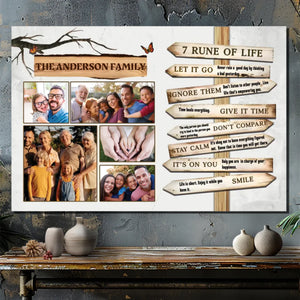Personalize Your Family Wisdom Canvas - Inspiring Life Rules by 89Prints