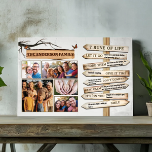 Personalize Your Family Wisdom Canvas - Inspiring Life Rules by 89Prints