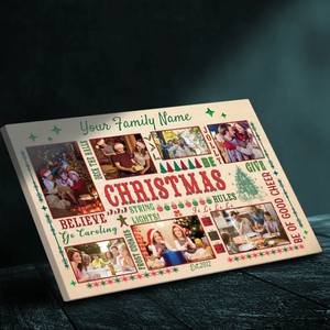 Custom Family Christmas Canvas - Warm Festive Decorations | 89Prints