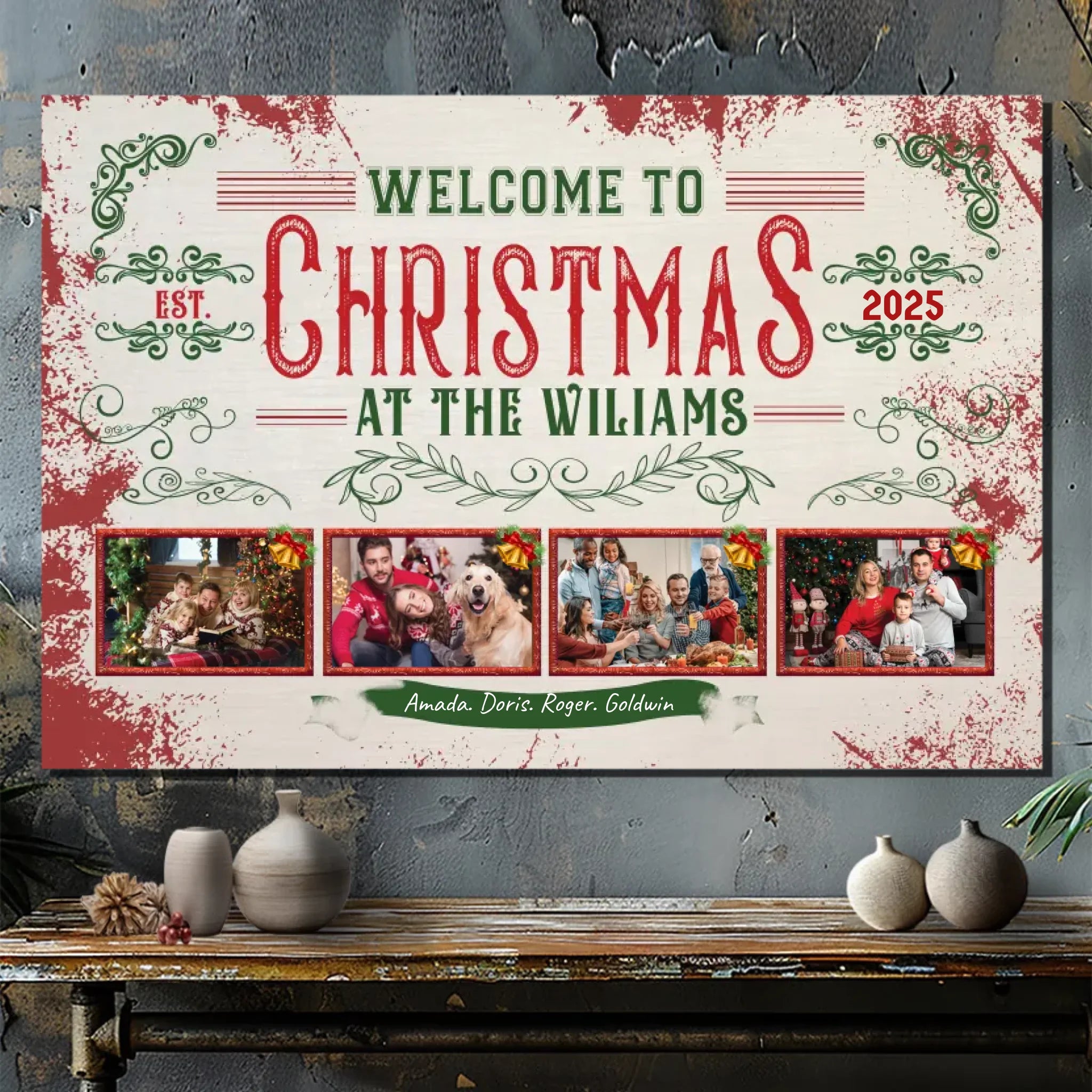 Create a Custom Christmas Canvas for Your Family with 89Prints