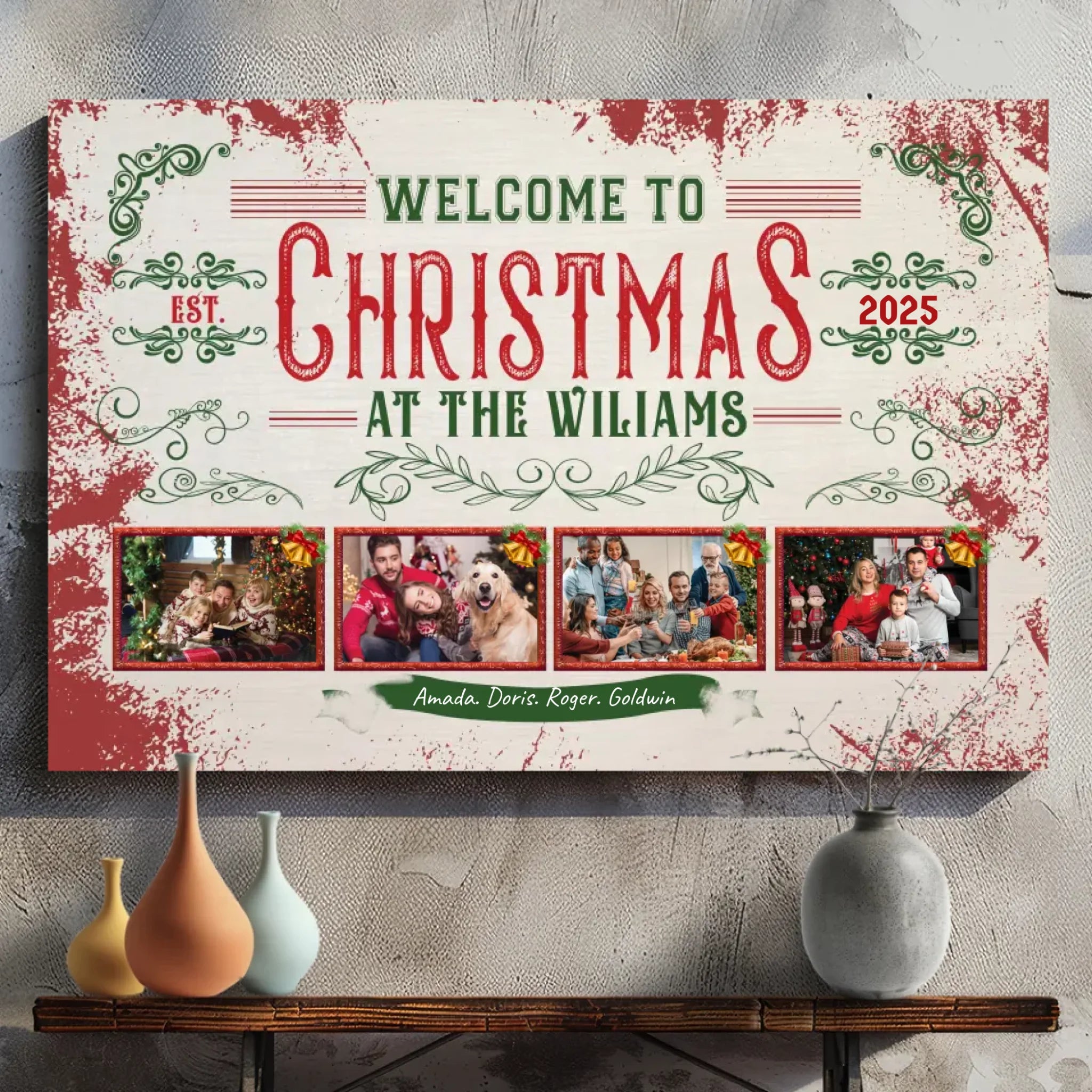 Create a Custom Christmas Canvas for Your Family with 89Prints