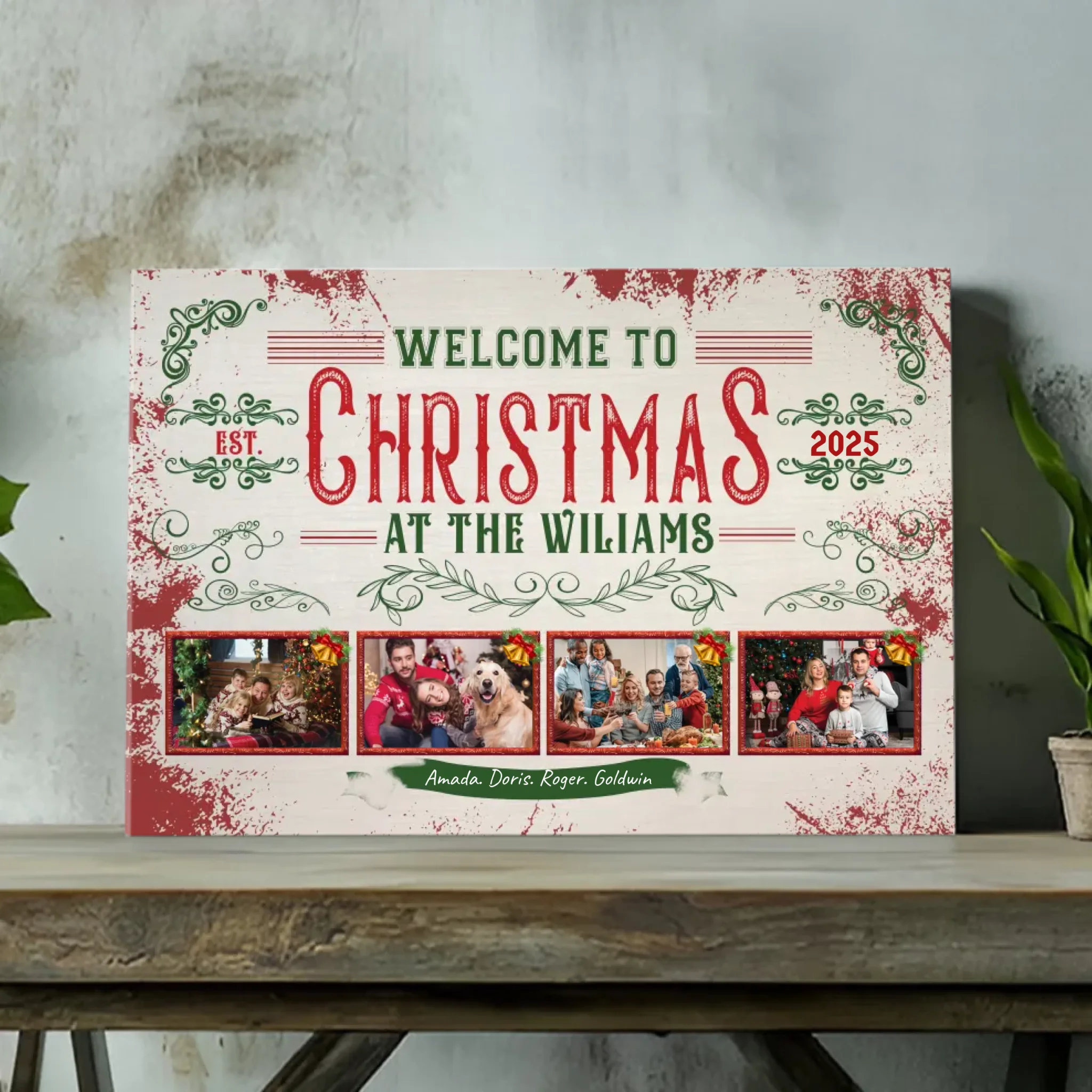 Create a Custom Christmas Canvas for Your Family with 89Prints