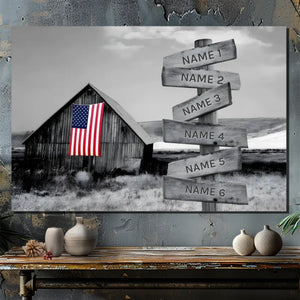 Custom Rustic Family Canvas Painting - A Warm Piece of Home | 89Prints